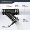 POWERTEC 2-1/2 Inch Y Fitting for 2 1/2 Inch Dust