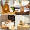 20pcs Wooden Table Numbers, Rattan Arch Table Numbers 1-20 Wedding Reception Table