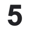 QT Modern House Number - LARGE 8 Inch BLACK- Stainless