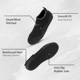 XUKER Neoprene Diving Boots Sand Shoes for Men Women 3mm Glue Blind Stitch Sand Beach Volleyball Wetsuit Socks Shoes