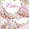 50 Pcs Easter Paper Placemats, Happy Easter Disposable Paper Place