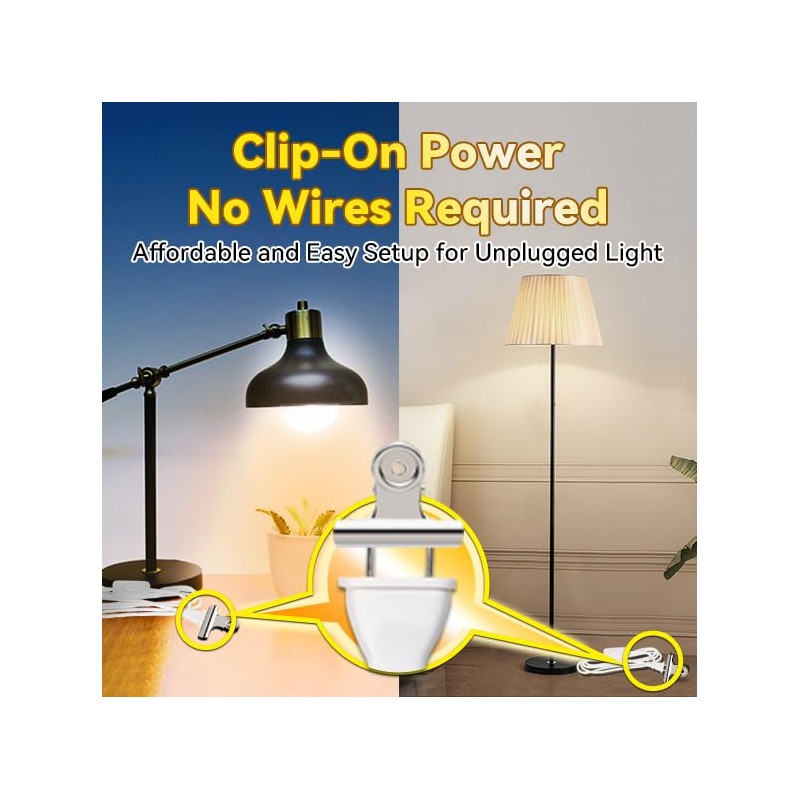 Emergency-Rechargeable-Light-Bulb, Stay Lights Up When Power Failure, 1200mAh15W 80W Equivalent