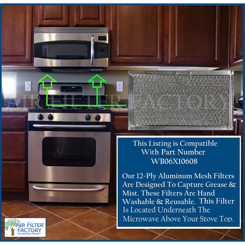 Air Filter Factory Replacement For WB06X10608 GE 5 x 7.62