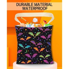 ANKVRP Car Trash Can, Durable Hanging Car Trash Garbage Bag, Cute Automotive Garbage Cans Organizer, Cute Neon Bats