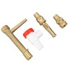 G3/4 Brass Quick Water Intake Valve Key Brass Quick Coupler