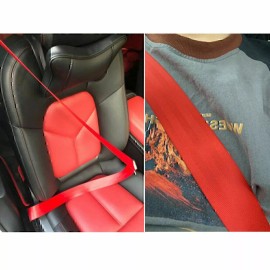 Geartronics Universal Red 3.6m Car Seat Belt Webbing 3 Point Auto Racing Harness Safety USA