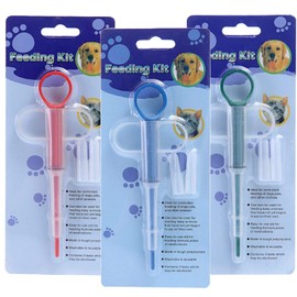 OUQYLG Pet Feeding Dispenser Dog Pill Dispenser [3 Pack] Pet Piller Gun Dog Pill Shooter with Soft Tip Medical Feeding Tool Kit for Cats Dogs Animals