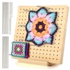 Granny Square Tensioner Blocking Board 19.5 x 19.5 cm, Wooden
