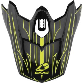EVS Sports Men's Helmet Visor-T3 Pinner (Black/Hi Viz Yellow, One Size)