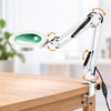 LED Magnifying Lamp with Desk Clamp & Adjustable Arm –
