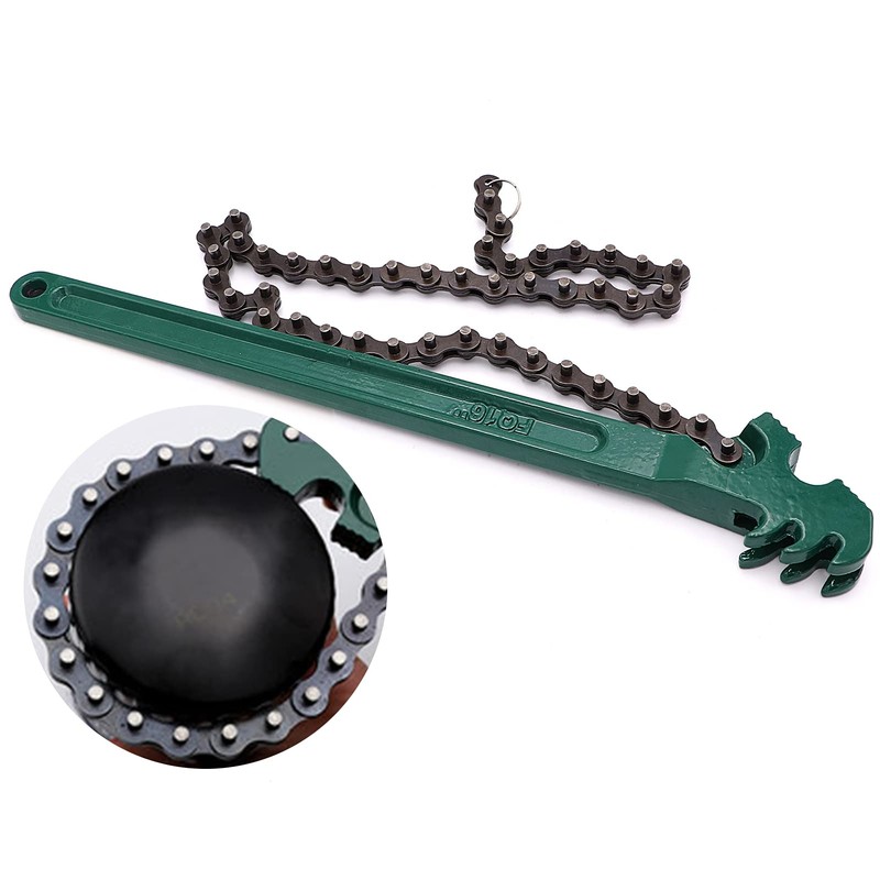 Ruikarhop 16 Inch Heavy Duty Reversible Chain Wrench for 1.5"