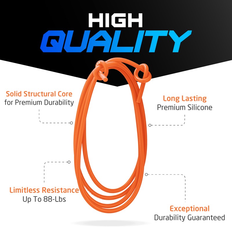 Ronin Gear Resistance Bands - 88 lbs Resistance - Orange