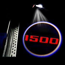 2Pcs Car Door Lights Projector Ghost Shadow Lights, Laser Welcome Lamp Light Compatible with Chevy Silverado 1500 GMC Sierra 1500 Ram 1500