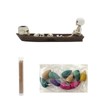 Skeleton Boat Incense Burner Holder Creative Incense Ash Catcher Tray
