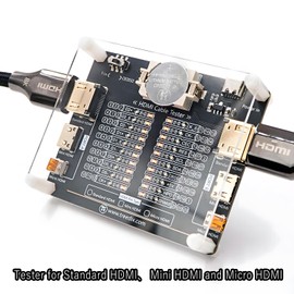 Treedix Cable Tester for Standard HDMI, Micro HDMI and Mini HDMI Cables, Cable Continuity Tester, Diagnostic Tool for Quick Checking of HDMI Cable Condition, Sorting the Pile of Cables