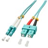 LINDY 46391 Ethernet Fiber Optic Duplex Cable LC/SC OM3 2