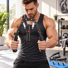3-in-1 Hydraulic Arm & Chest Trainer – Adjustable Power Twister with Ab Roller