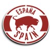 1 x Round MDF Magnet - Espana Spain Spanish Bull