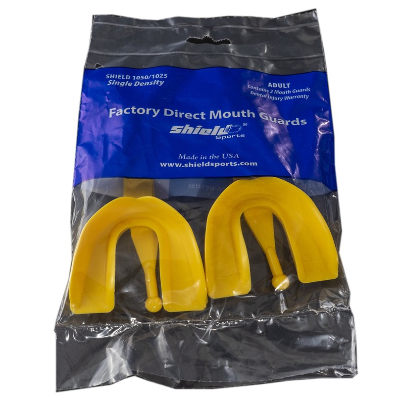 Shield Sports Single Density Mouth Guard with Strap 2 Pack