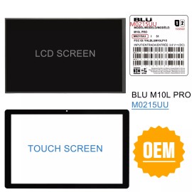 For BLU Original 10.1" HD LCD Display Screen & Digitizer Touch Screen For BLU M10L Pro - M0215UU, Touch Screen (Only)