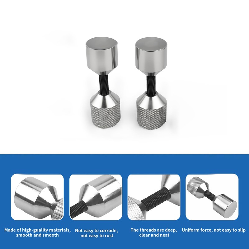 CNWZYMX 2 Pcs Stainless Steel Flange Two Hole Pins Set