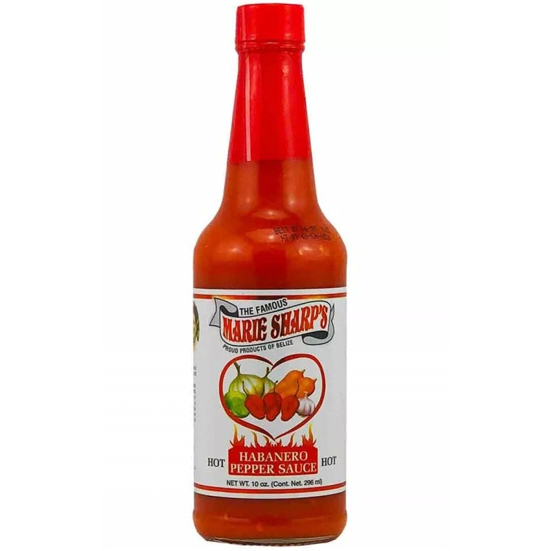 Marie Sharp's Hot Habanero Hot Sauce 10 oz (Pack of