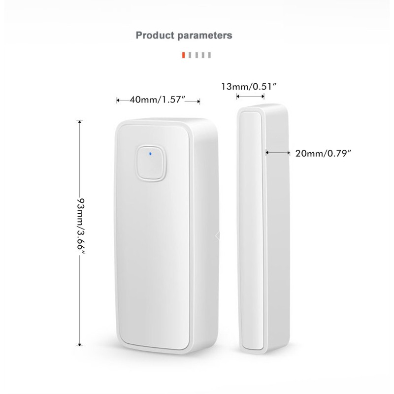 Home WiFi Door Sensor Compatible for Google Assistant Smart Door