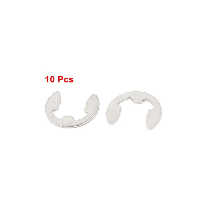 uxcell Fastener External Retaining Snap Ring E-Clip Circlip 8mm 10pcs