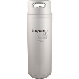 Torpedo Keg 6.1 Gallon Stainless Steel Ball Lock Corny Keg, Stackable Tank for Beer, Soda, Cold Brew Coffee