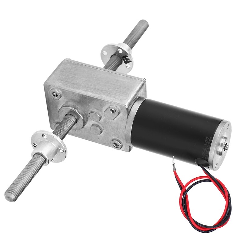Worm Gear Motor M8 Dual Shaft Double Right Hand Thread