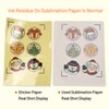 TransOurDream Sublimation Sticker Paper-10 Pcs 100% Glossy Clear Waterproof Sublimation