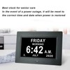 Digital Day Clock 7 Inch Auto Dimmable Clock with Unabbreviated