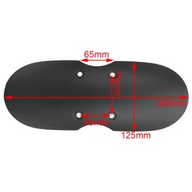 Motorcycle mudguard, motorcycle mudguard suitable for Bonneville T100 Scrambler Thruxton 900 (matte black)