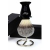Syntactic (Badger Looking) Hair Shaving Brush with Black Handle/Base and