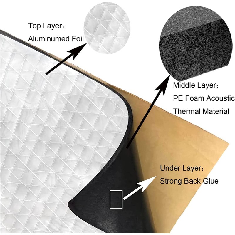 Automotive Thermal Acoustic Insulation Heat Shield Sound Deadening Material 200