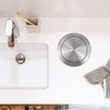 Generic Trash Can Lid: Embedded Countertop Built-in Trash Chute Round