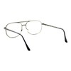 Clear Lens Glasses Bifocal Reading Lens Vintage Square SpringHinge Gunmetal+2.75
