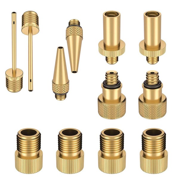 Valve Adapter Set, 12 Pieces Bicycle Valve Adapter, Bicycle Valve