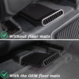 TOPINSTALL 2025 Rear Seat Vent Extender Compatible with 2021-2025 Ford Bronco 4 Doors, Warmer Winter Plug-in Air Vent Deflectors for Rear Seat Passenger 2PCS (Fit for OEM & Regular Floor Mats)