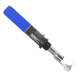 Solder-It Blue Ultra Therm Flameless Heat Gun (MJ-950) | Cordless Heat Gun with Wide Nozzle | Heavy Duty with 20 mL Butane Refill Tank | Mini Heat Gun for Crafts, Heat Shrink, and PVC Bending