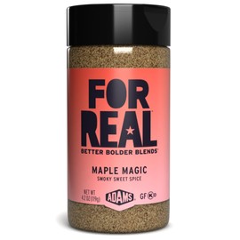 FOR REAL Maple Magic Seasoning - Smoky Sweet Spice Blend for Pork, Chicken & Veggies - Gluten Free, Kosher, No Seed Oils or MSG - Rich Maple & Butter Flavor - 4.2oz