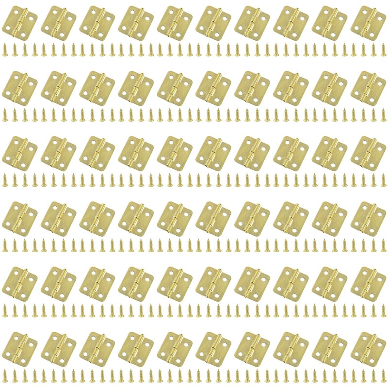60 PCS Small Mini Hinges for Jewelry Boxes and Storage