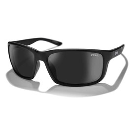 Zeal Optics - Confluence - Sports Sunglasses for Men and Women - Plant-Based, Polarized Sunglasses with Sport Case - Matte Black/Polarized Dark Grey