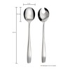 GRÄWE Königstein Salad Servers Set, Short Handles, 2 Pieces, Polished,