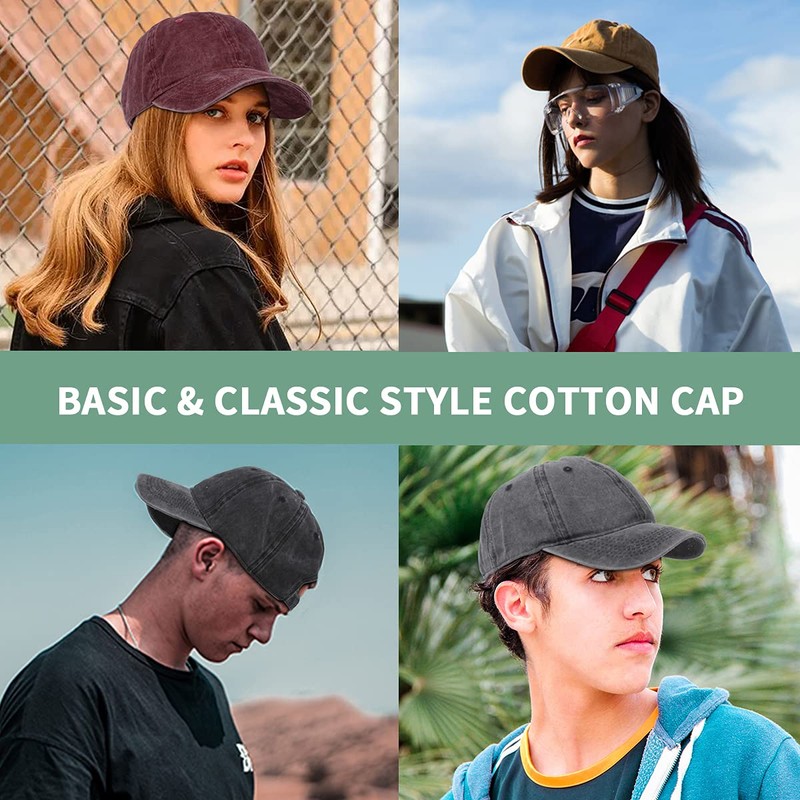 Geyanuo Cap, Men's, Women's, Plain Hat, 100% Cotton, Baseball Cap,
