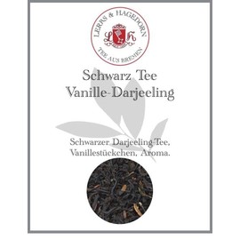 Lerbs & Hagedorn, Darjeeling Black Tea Vanilla | 250 g (Approx. 20 Litres) Vanilla Pieces