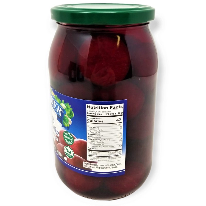 Belveder Beets Whole Petite 31.74 oz 900g, Vegan, Non-GMO, Gluten-Free