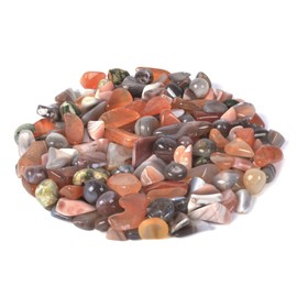 Justinstones Justinstones Natural Botswana Agate Polished Chips Crushed Tumbled Stone Crystal Healing Embellishments 100 Grams