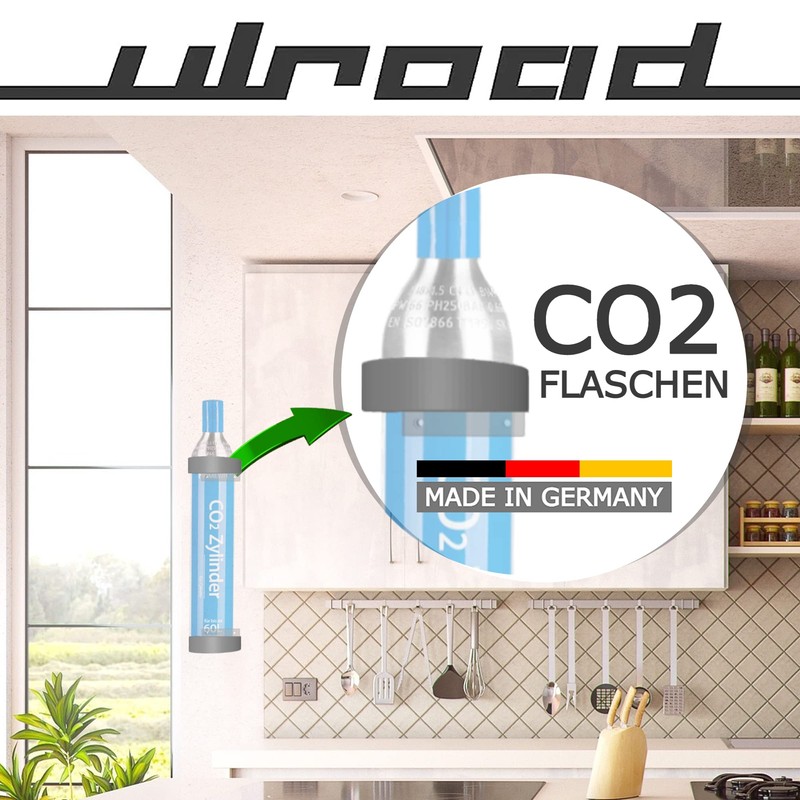 ULROAD 2 x Wall Mount CO2 Bottles Compatible with Sodastream