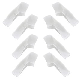 RV Gutter Spouts, White Rain Gutter Extensions to Protect The Top of RV in Rainy Days, Reduce Dirt and Black Streaks on Your RV（4 Left & 4 Right）